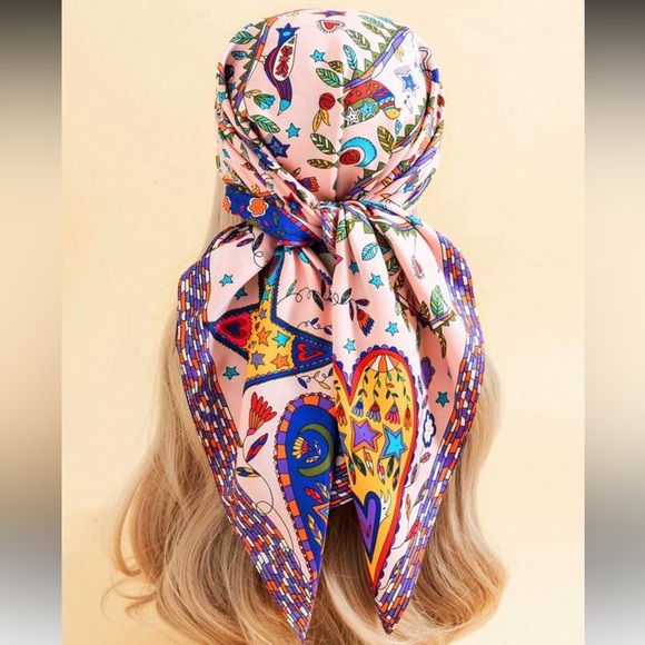 Zara Accessories - Colorful Patterned Scarf S42